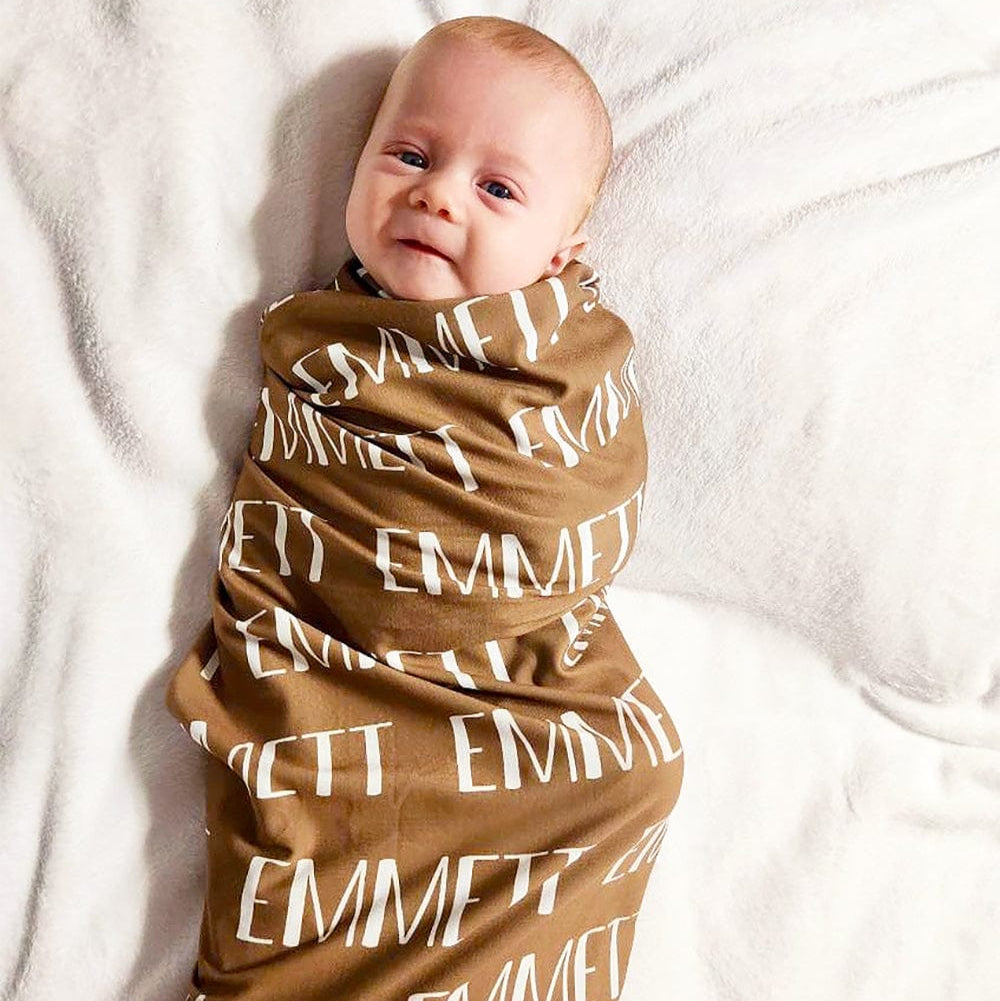 Forever Name Personalized Swaddle Blanket