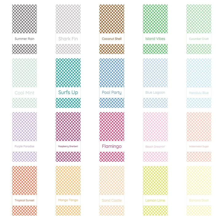 Checkered Tweeny Trendy Boys Personalized Beach Towel