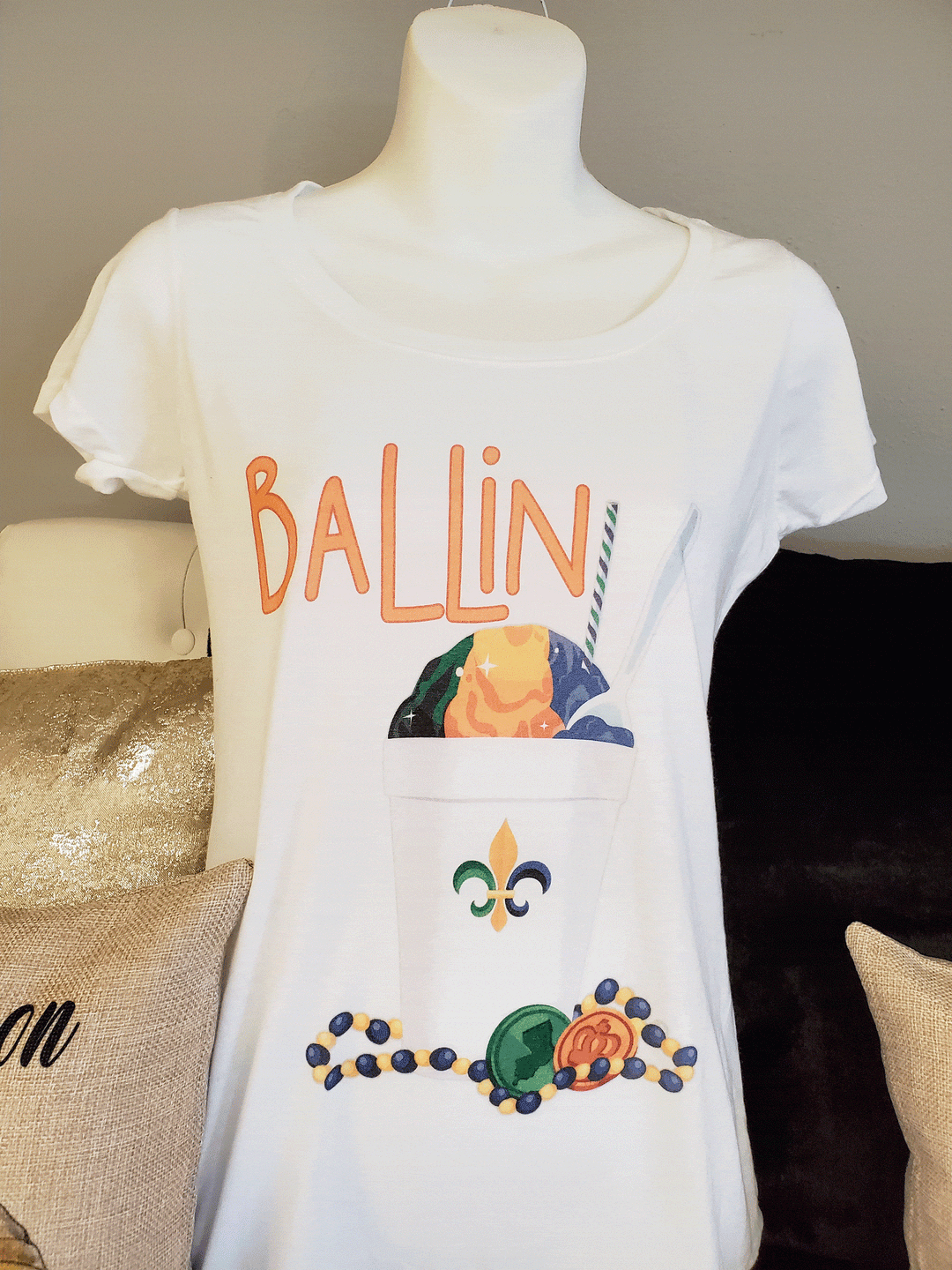 New Orleans Snoball Ballin Ladies Shirt