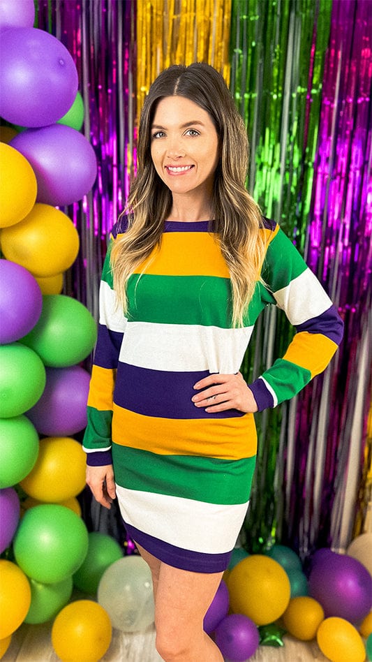 Color Block Strip Dress X-Large Color Block Strip Dress X-Large