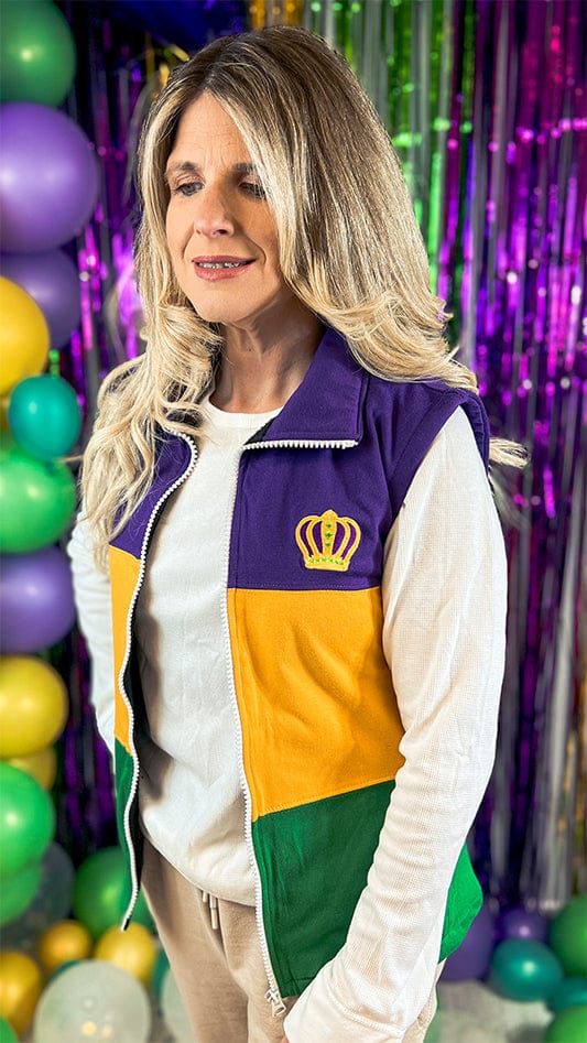 Mardi Gras Crown Vest