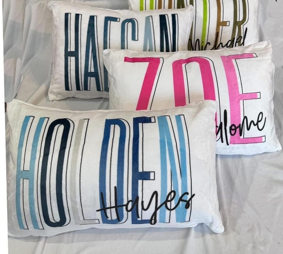 Personalized Name Pillows for Kids