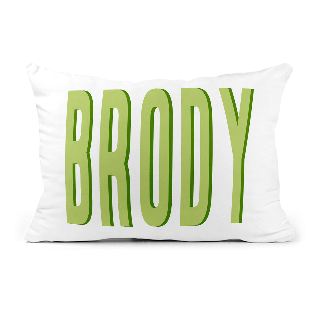 Personalized 12x18 Snuggle Pillow – Shadow Block Name Design - (Insert Included)