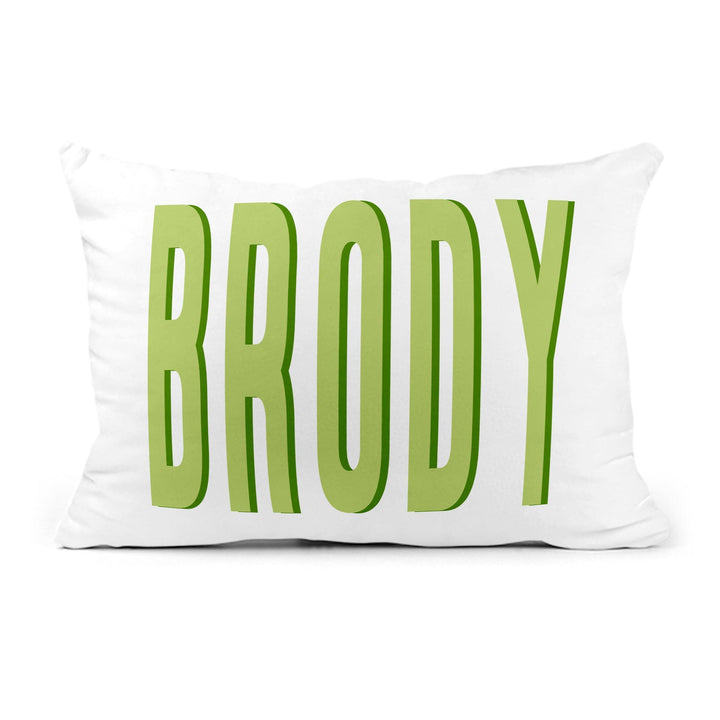 Personalized 12x18 Snuggle Pillow – Shadow Block Name Design - (Insert Included)