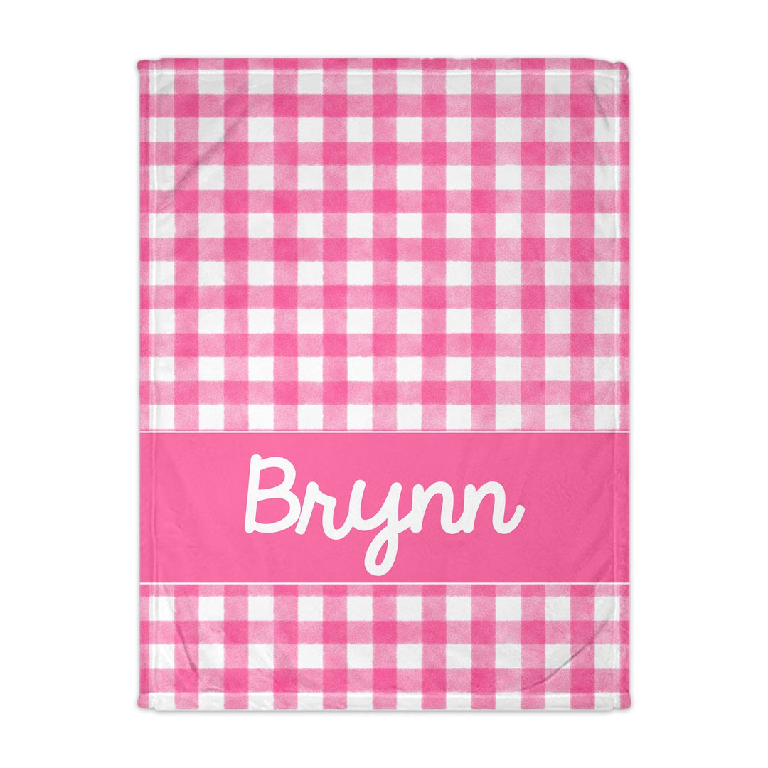 Gingham Preppy Blanket For Kids and Teens