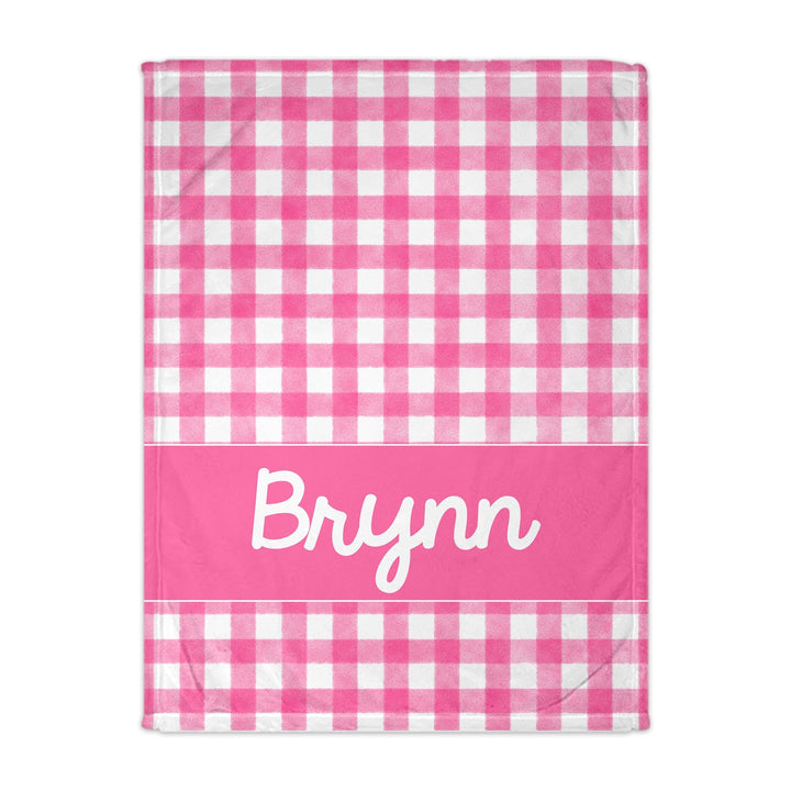 Gingham Preppy Blanket For Kids and Teens