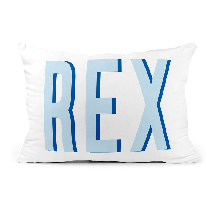 Personalized 12x18 Snuggle Pillow – Shadow Block Name Design - (Insert Included)