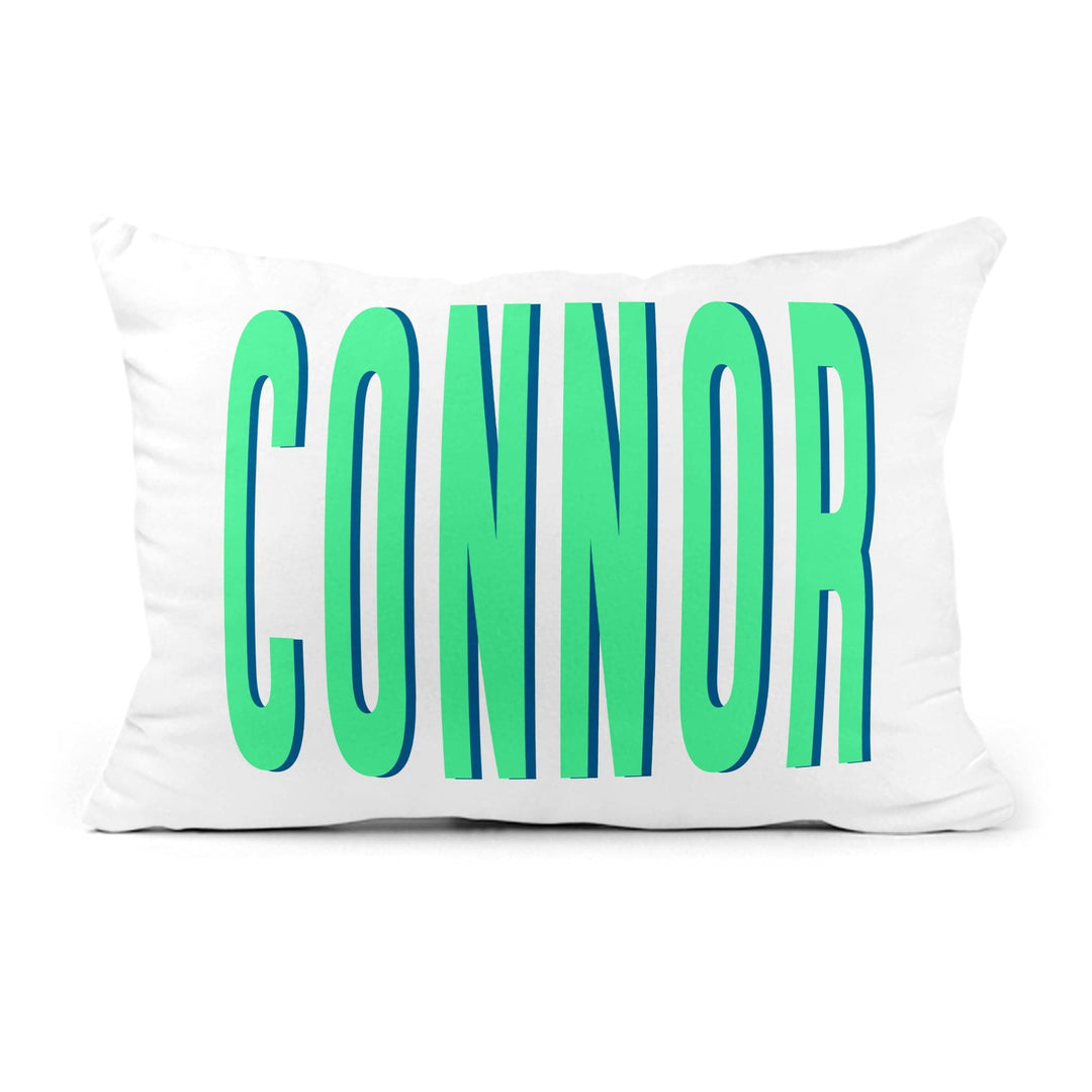 Personalized 12x18 Snuggle Pillow – Shadow Block Name Design - (Insert Included)
