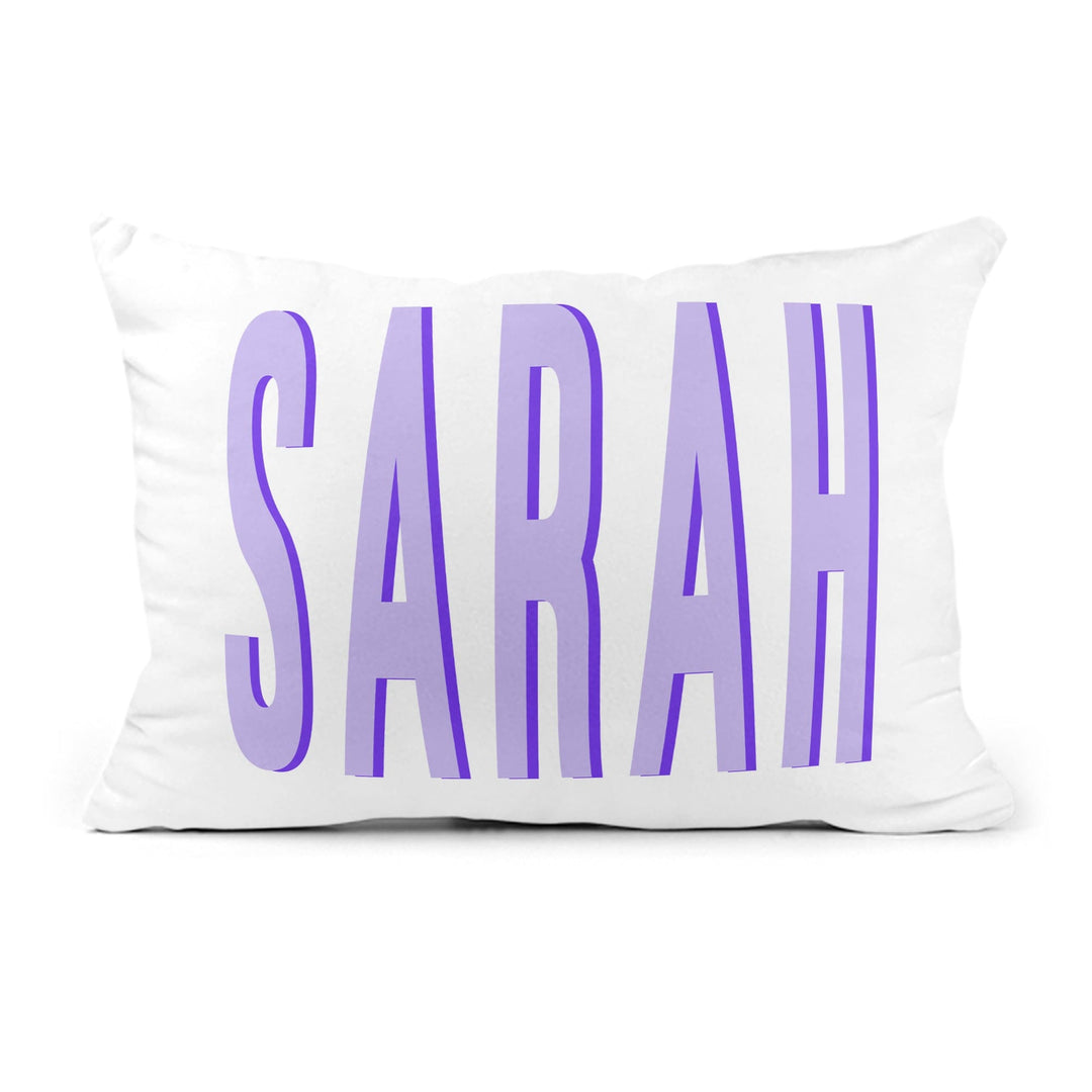 Personalized 12x18 Snuggle Pillow – Shadow Block Name Design - (Insert Included)