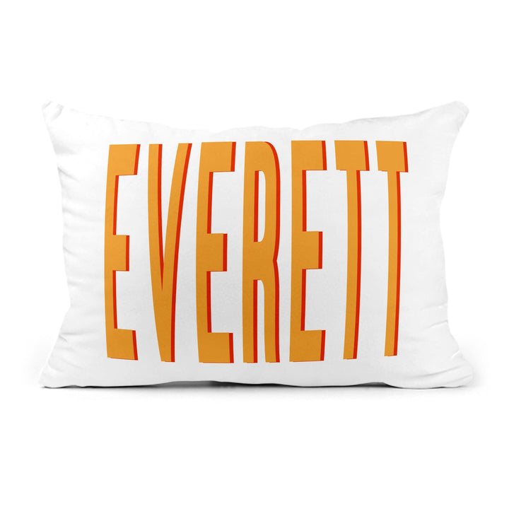 Personalized 12x18 Snuggle Pillow – Shadow Block Name Design - (Insert Included)