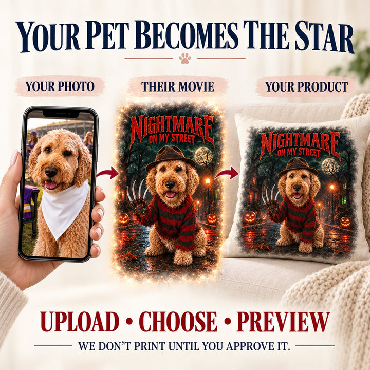90's Slasher Paws | Your Dog as the Star of a 90s Horror Poster