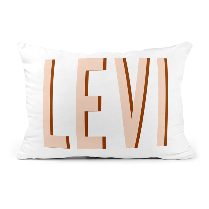 Personalized 12x18 Snuggle Pillow – Shadow Block Name Design - (Insert Included)