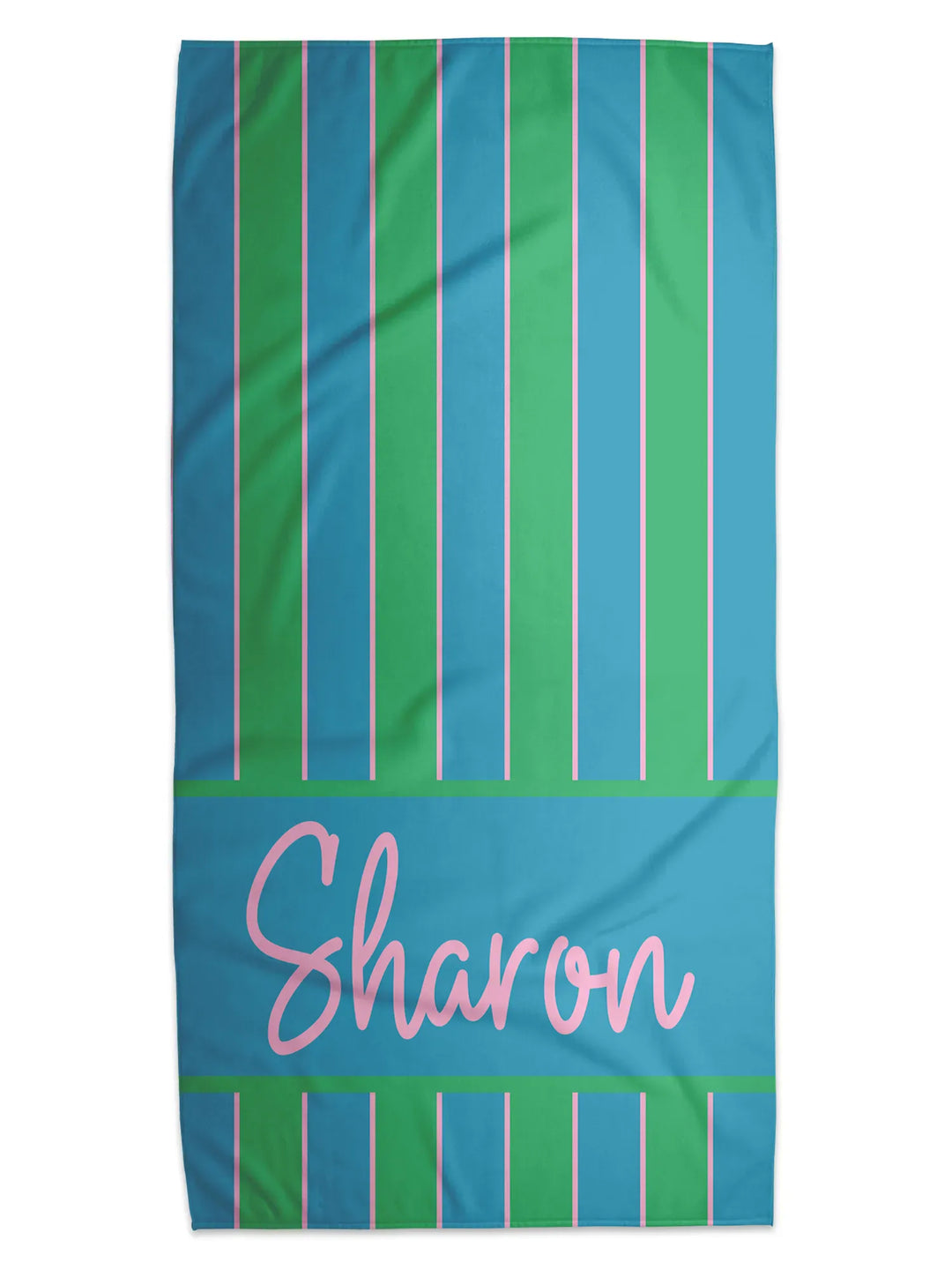 Cabana Stripe Personalized Beach Towel