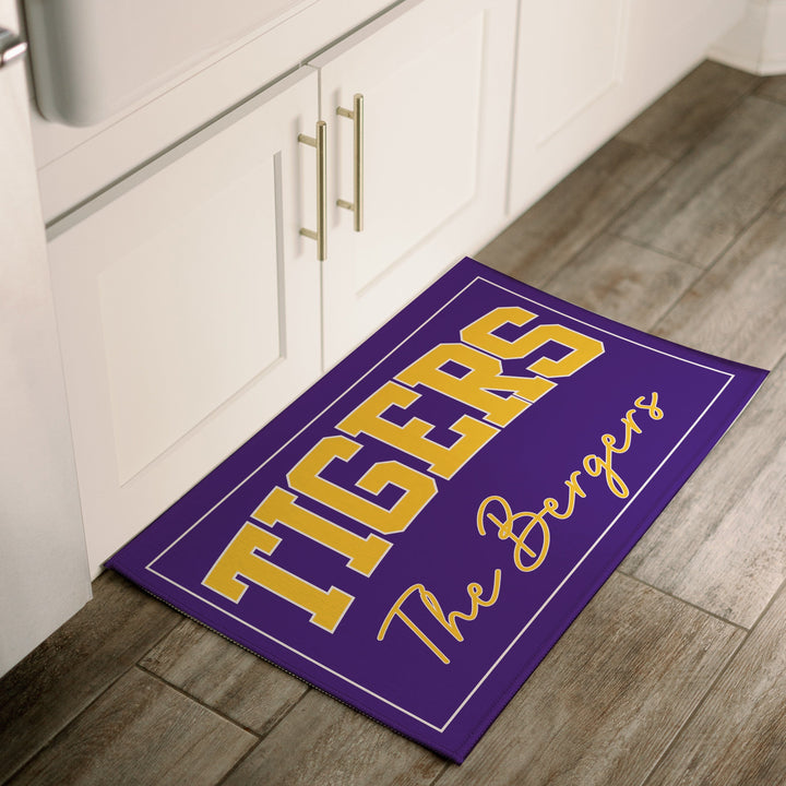 Personalized Tigers Door Mat