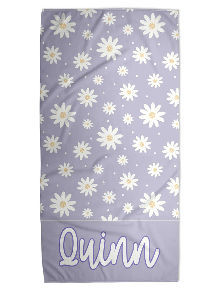 The Sweet Daisy Personalized Beach Towel