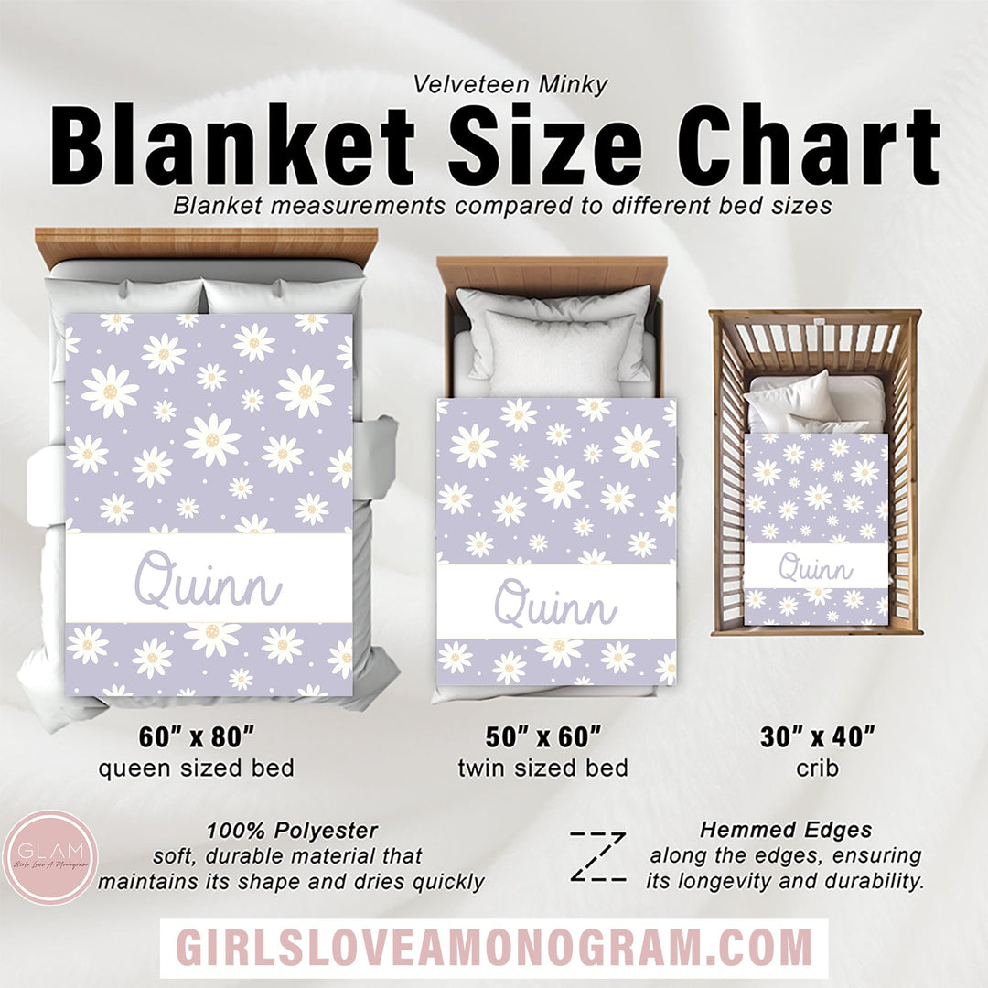 Loving Lavender Personalized Blanket