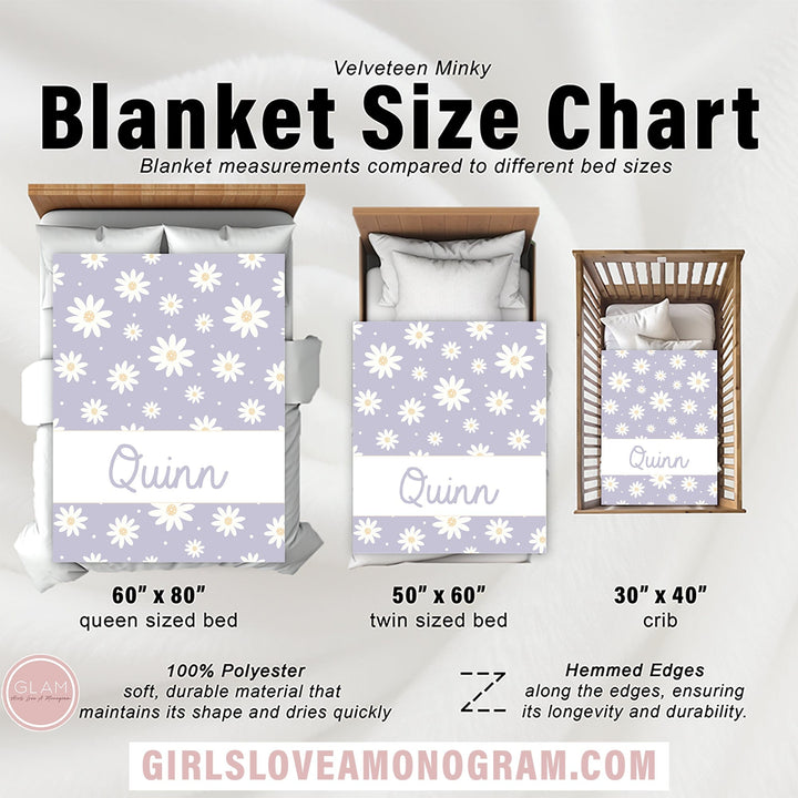 Loving Lavender Personalized Blanket