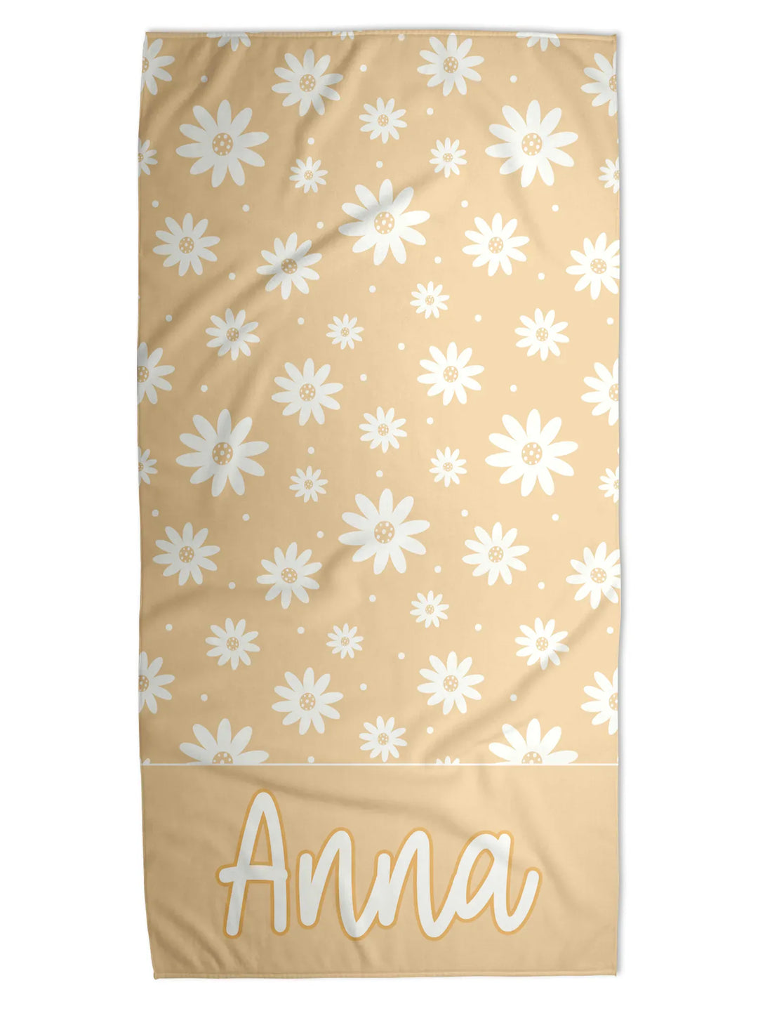 The Sweet Daisy Personalized Beach Towel