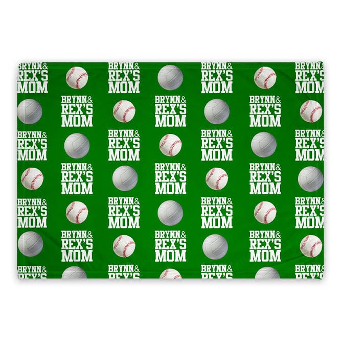 Personalized Team Spirit Bleacher Blanket - Featuring Two Sports