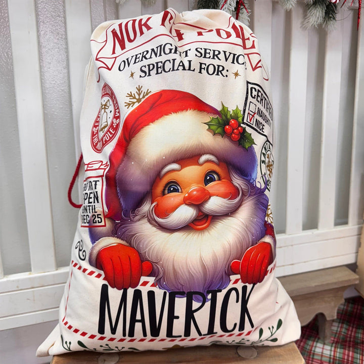 Holly Jolly Personalized Santa Sack