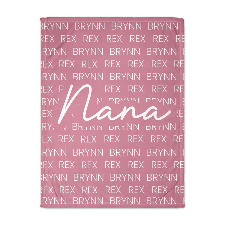 Personalized Snuggle Blanket For Grandparents