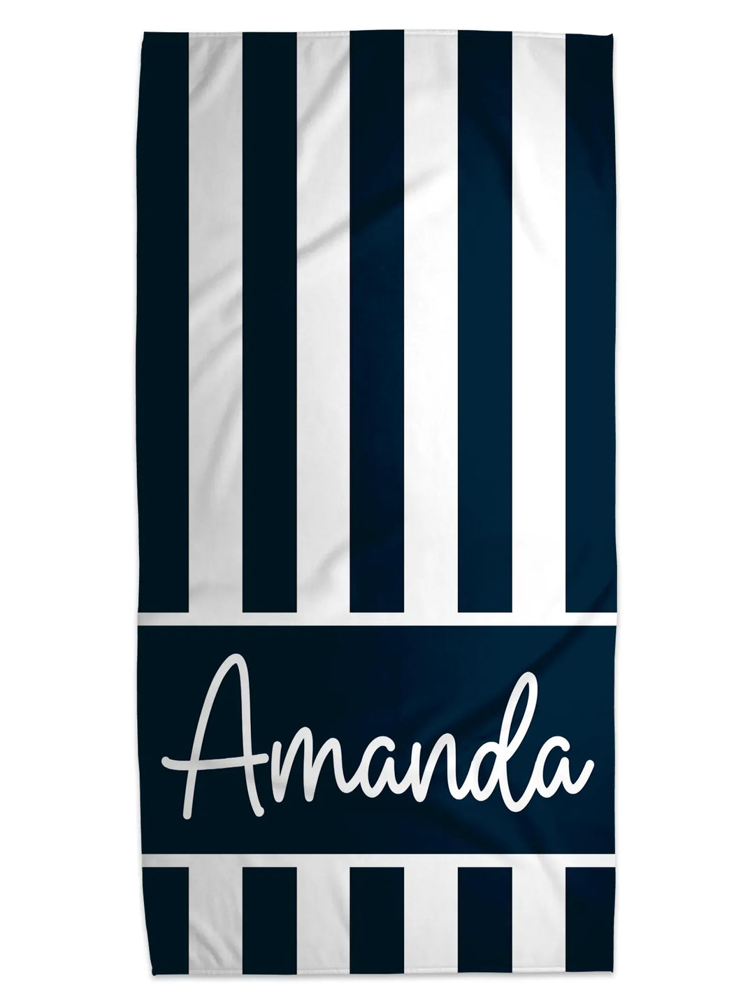 Cabana Stripe Personalized Beach Towel