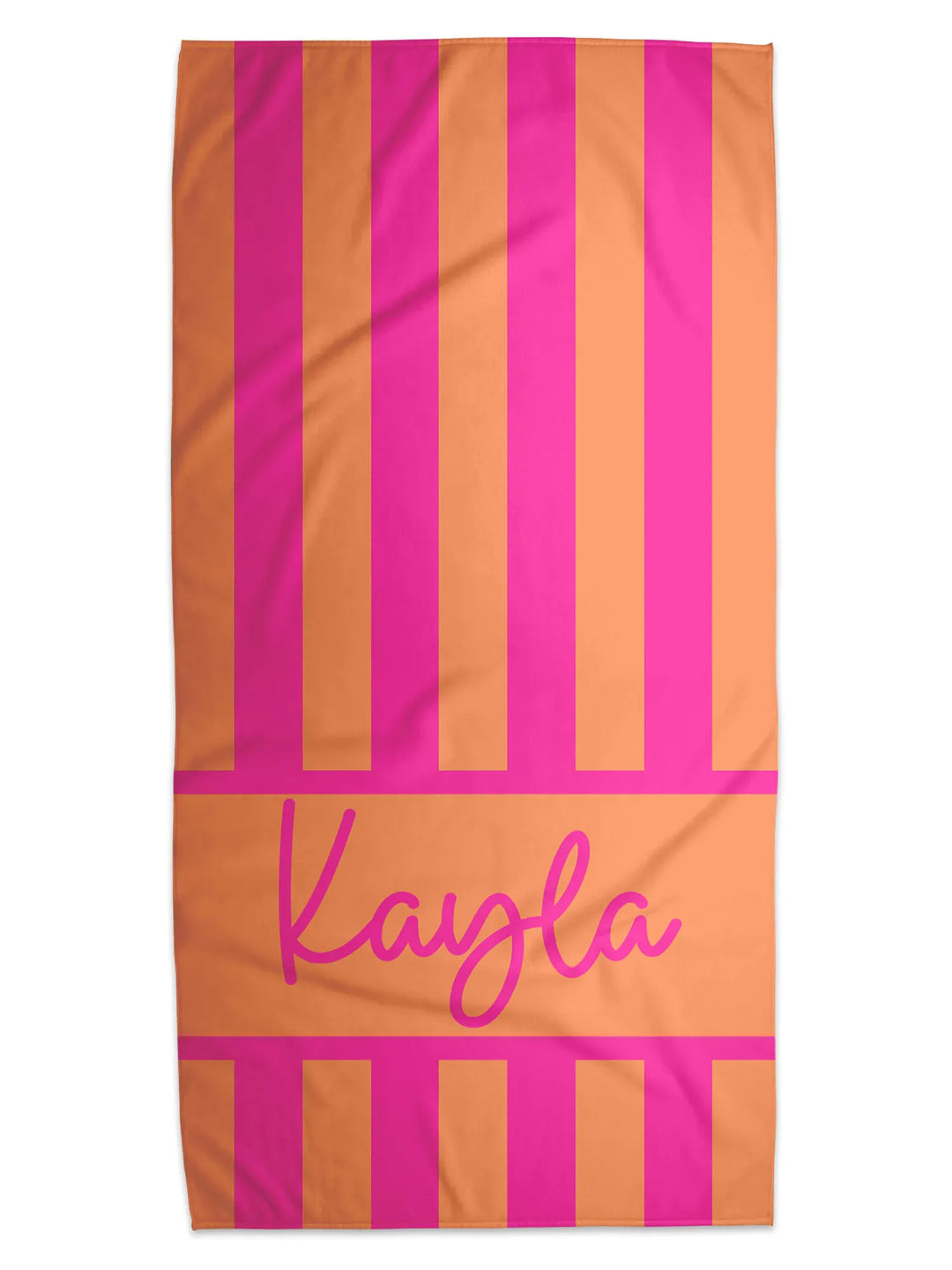 Cabana Stripe Personalized Beach Towel