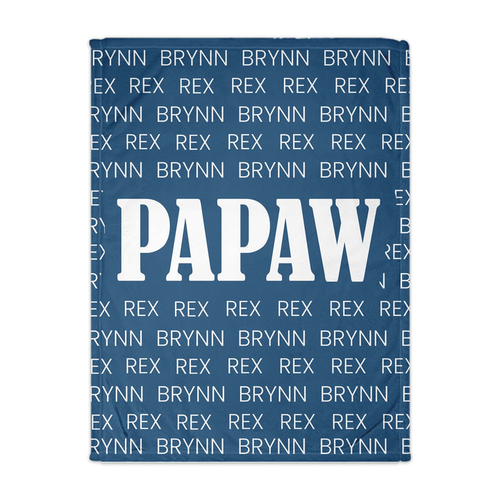 Personalized Snuggle Blanket For Grandparents