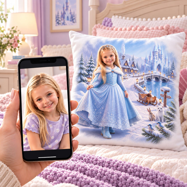 Personalized Princess Pillow | Her Photo, Her Fairytale