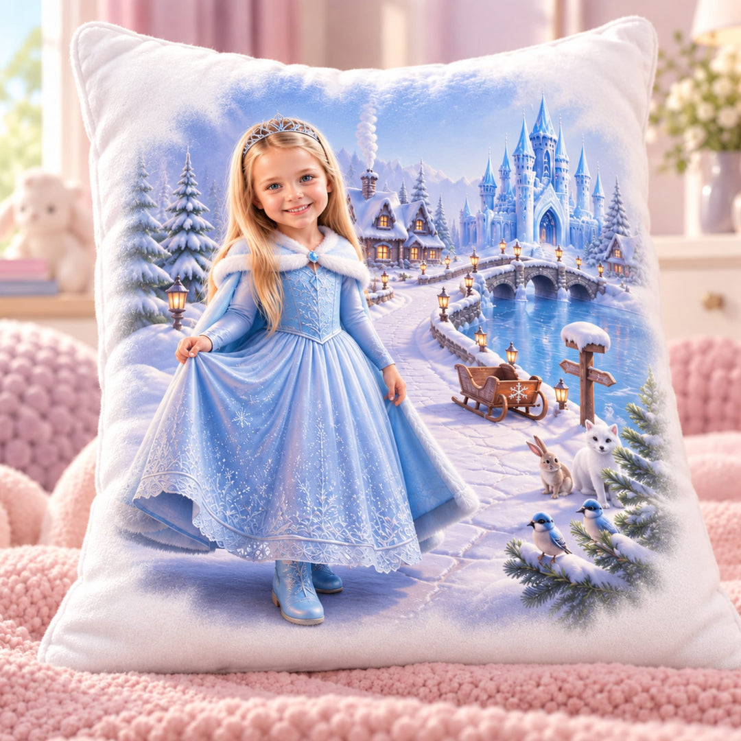 Personalized Princess Pillow | Her Photo, Her Fairytale