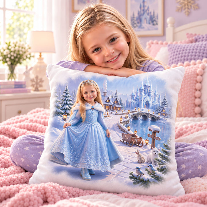 Personalized Princess Pillow | Her Photo, Her Fairytale
