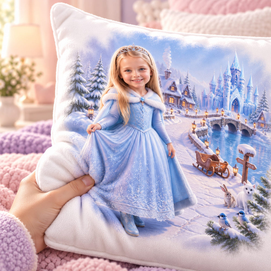 Personalized Princess Pillow | Her Photo, Her Fairytale