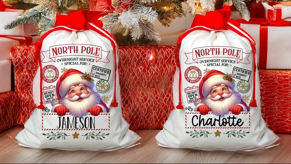 Personalized Santa Sack, or Santa Bag
