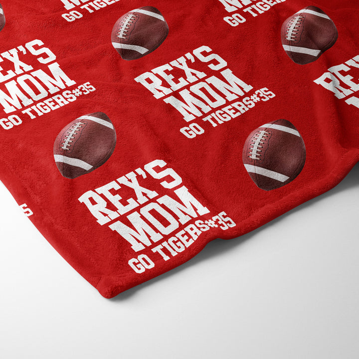 Personalized Stadium Blanket | Custom Name, Number & Colors