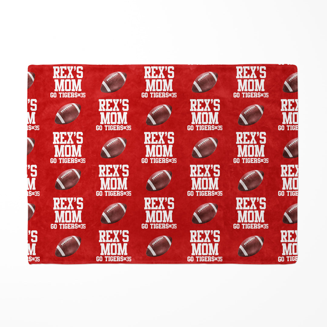 Personalized Stadium Blanket | Custom Name, Number & Colors