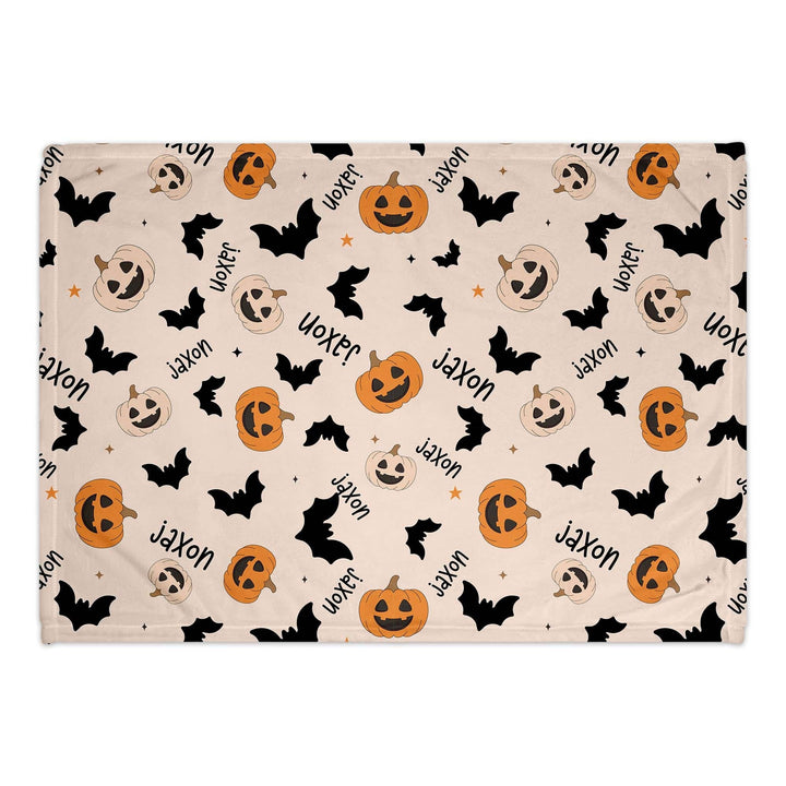 Personalized Too Cute To Spooky Halloween Blanket | Baby and Big Kid