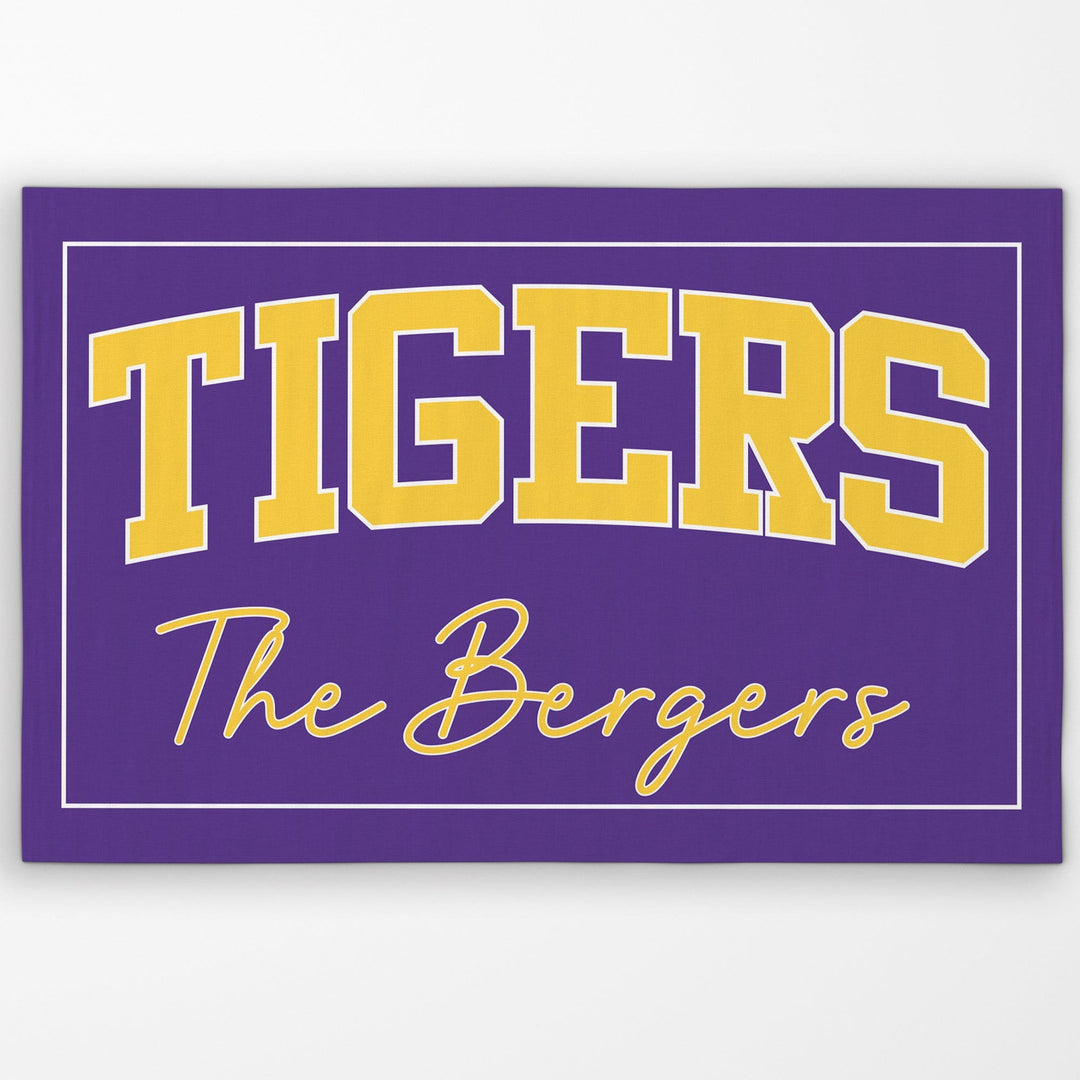 Personalized Tigers Door Mat