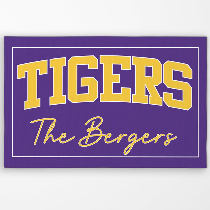 Personalized Tigers Door Mat