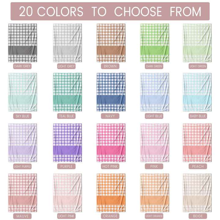 Gingham Preppy Blanket For Kids and Teens
