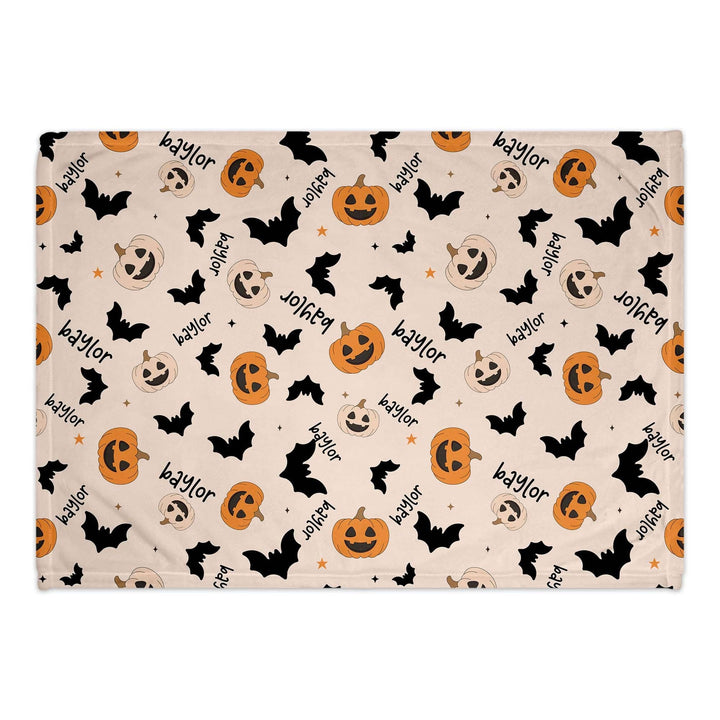 Personalized Too Cute To Spooky Halloween Blanket | Baby and Big Kid