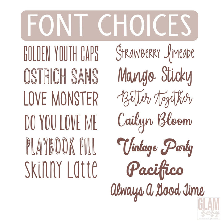 Font & Color Preview  (Not For Sale)