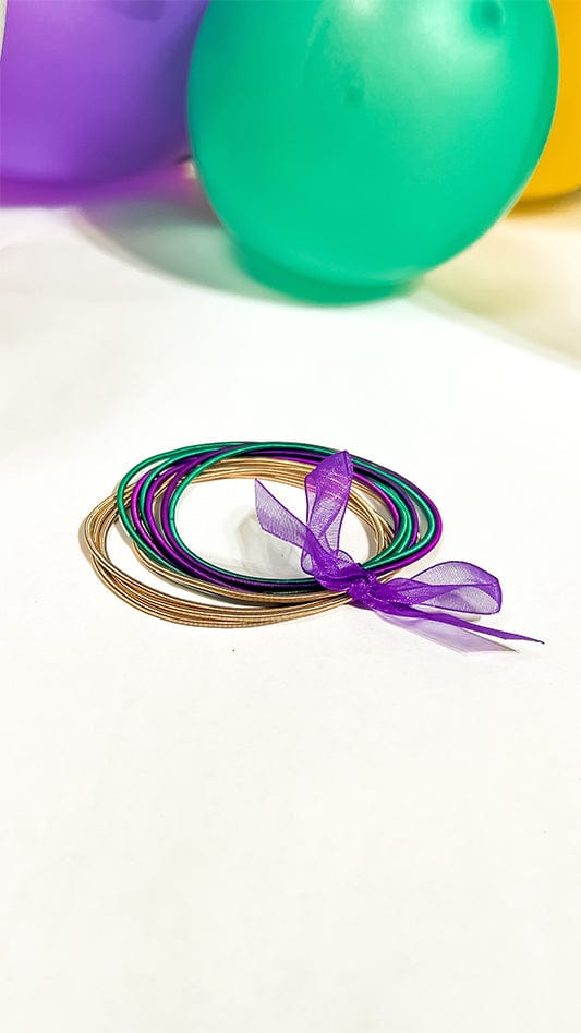 Mardi Gras Guitar String Bracelet