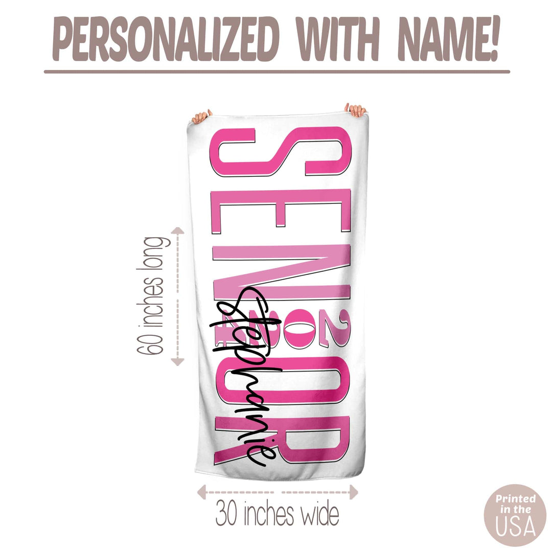 Personalized Seniors 2024 Beach Towel | 10 Styles To Choose From