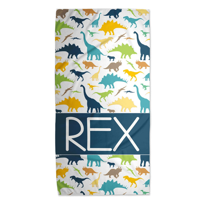 Dinosaur Lovin' Personalized Towel For Kids