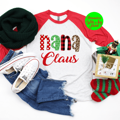 Personalized Grandparent Claus T Shirt