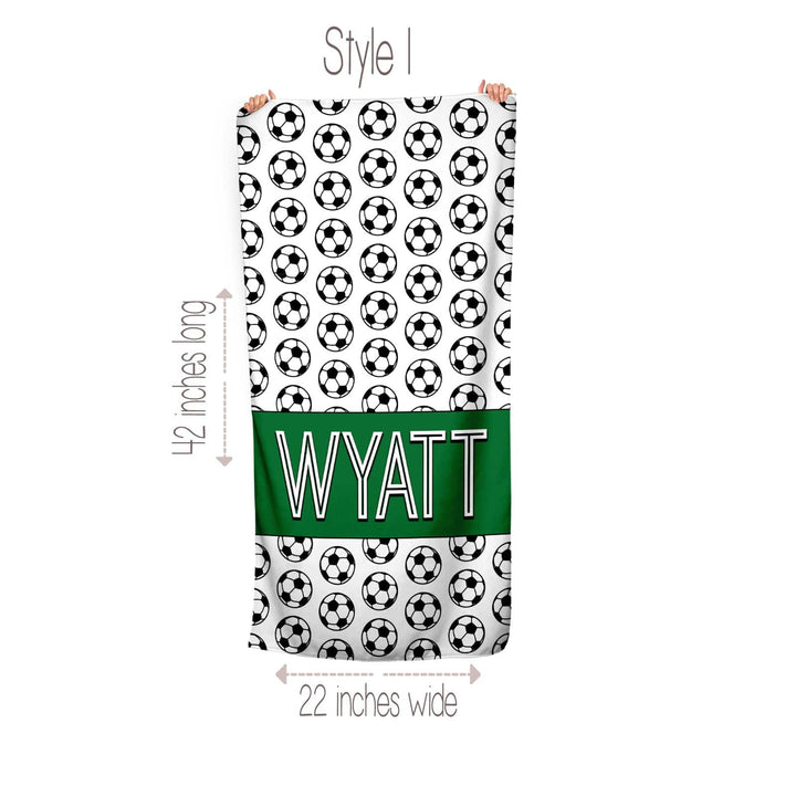 Personalized Soccer Towel For Kids and Adults| 6 Styles To Choose From