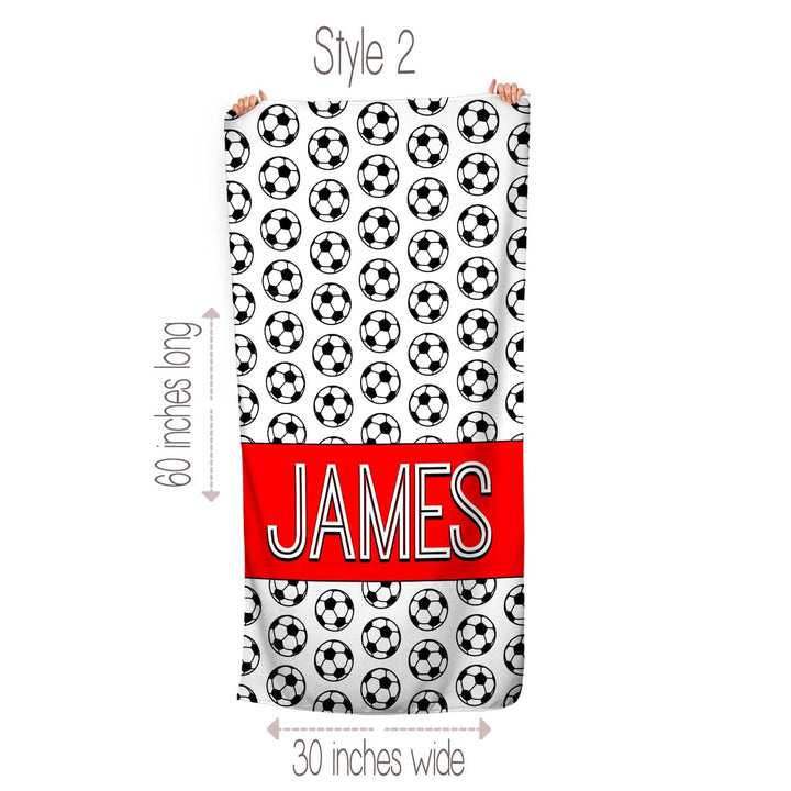 Personalized Soccer Towel For Kids and Adults| 6 Styles To Choose From