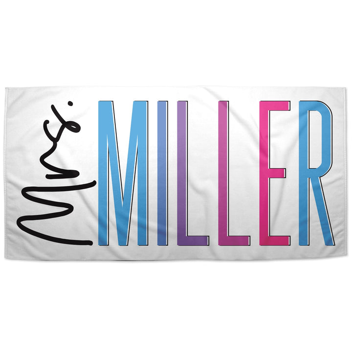 Personalized Mrs. Beach Towel