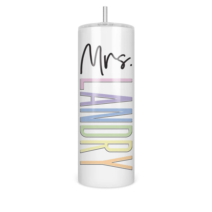 Personalized Mrs. 20oz Tumbler | 10 Styles to choose from