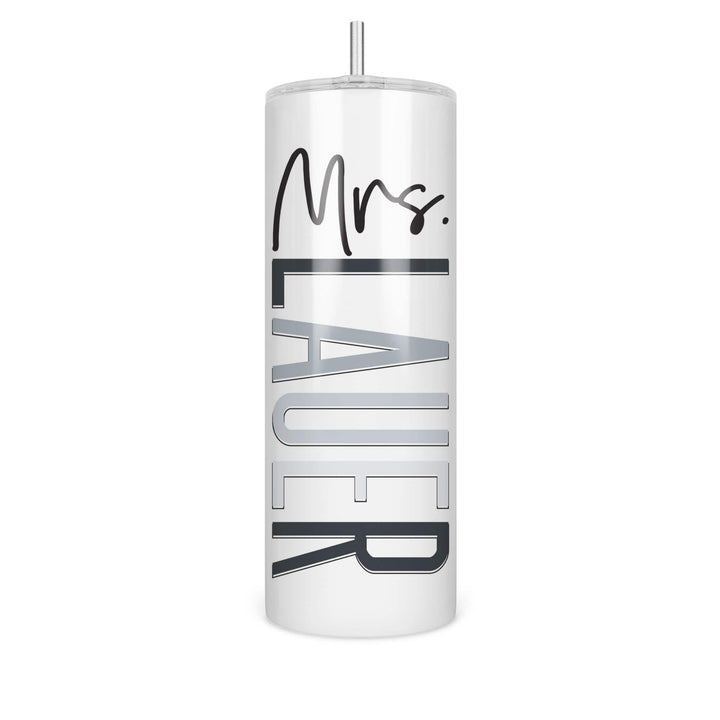 Personalized Mrs. 20oz Tumbler | 10 Styles to choose from